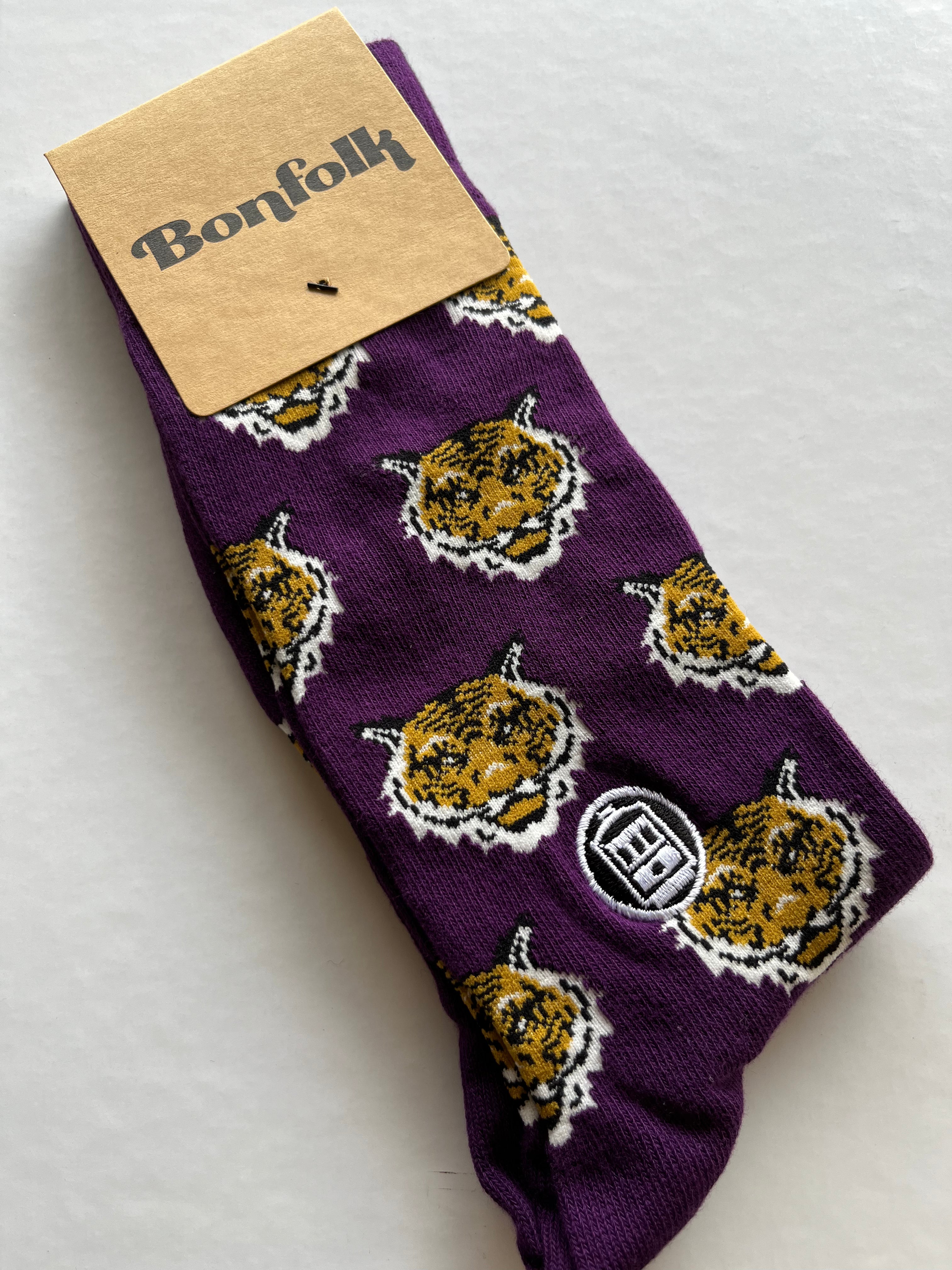 Purple Tiger Socks