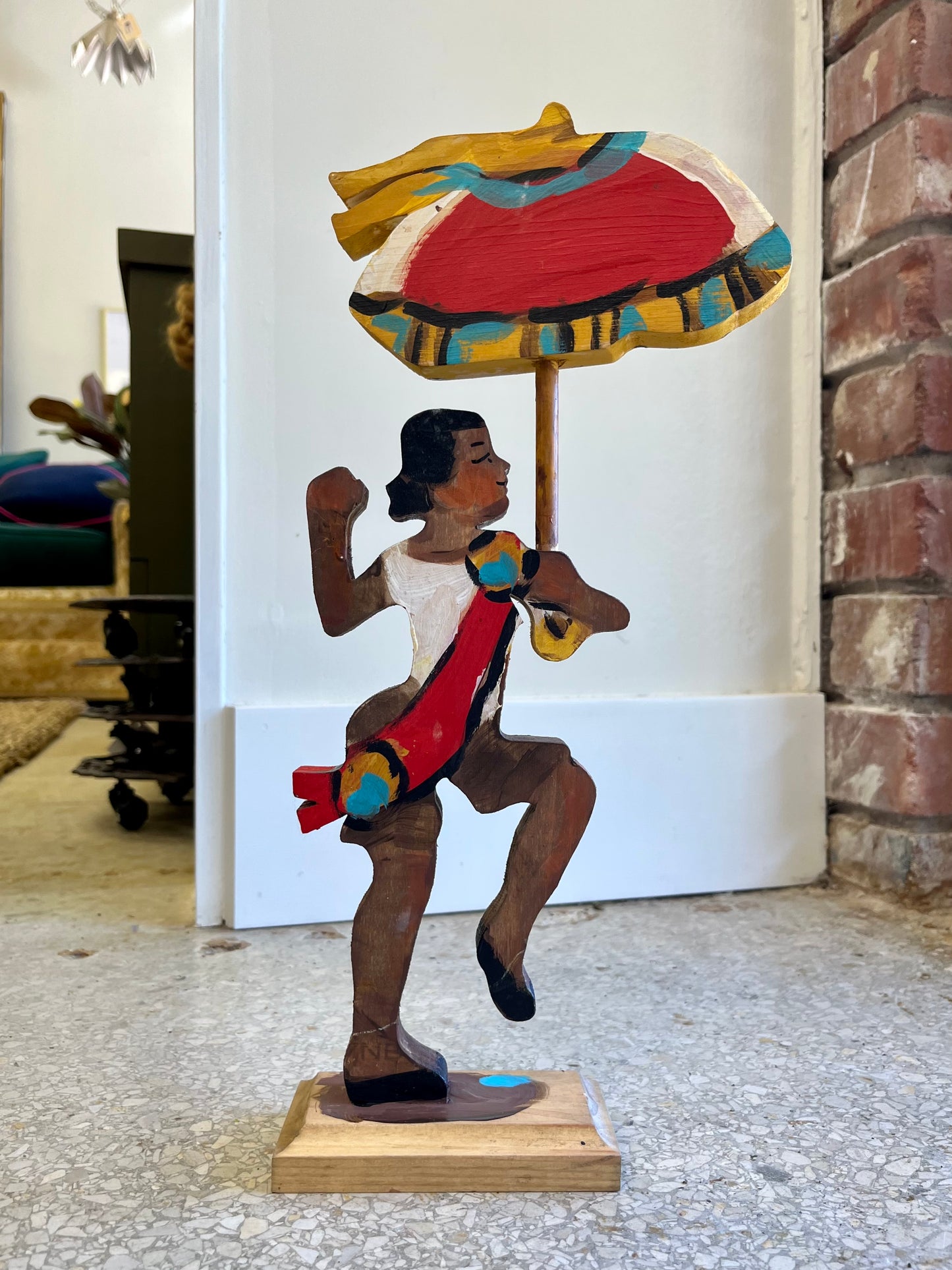 Folk Art Figure Second Line Woman