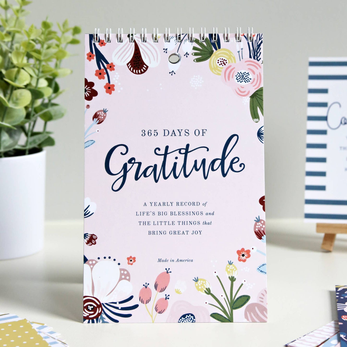 Yearly Gratitude Journal - Blush Floral