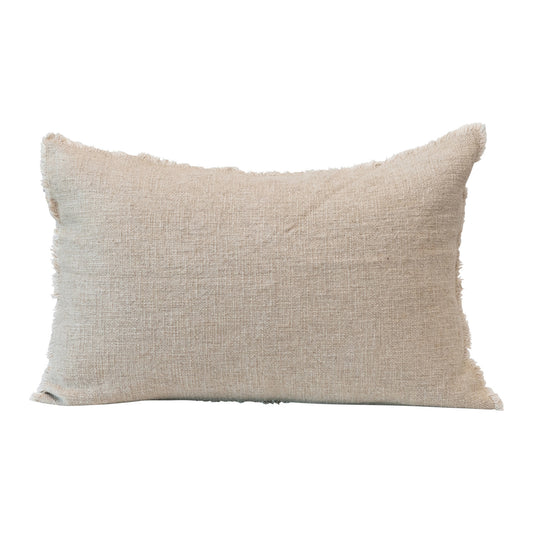 Linen Blend Lumbar Pillow