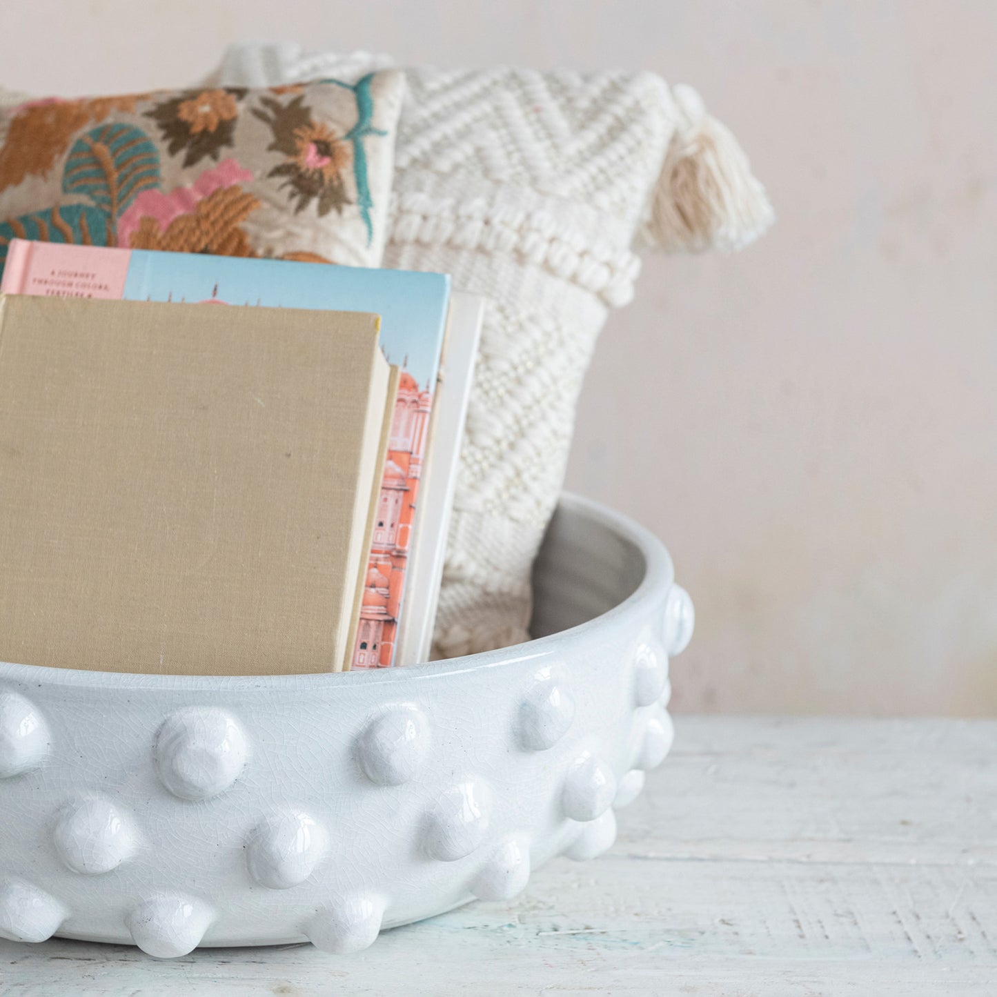 Raised Dot Terracotta Bowl