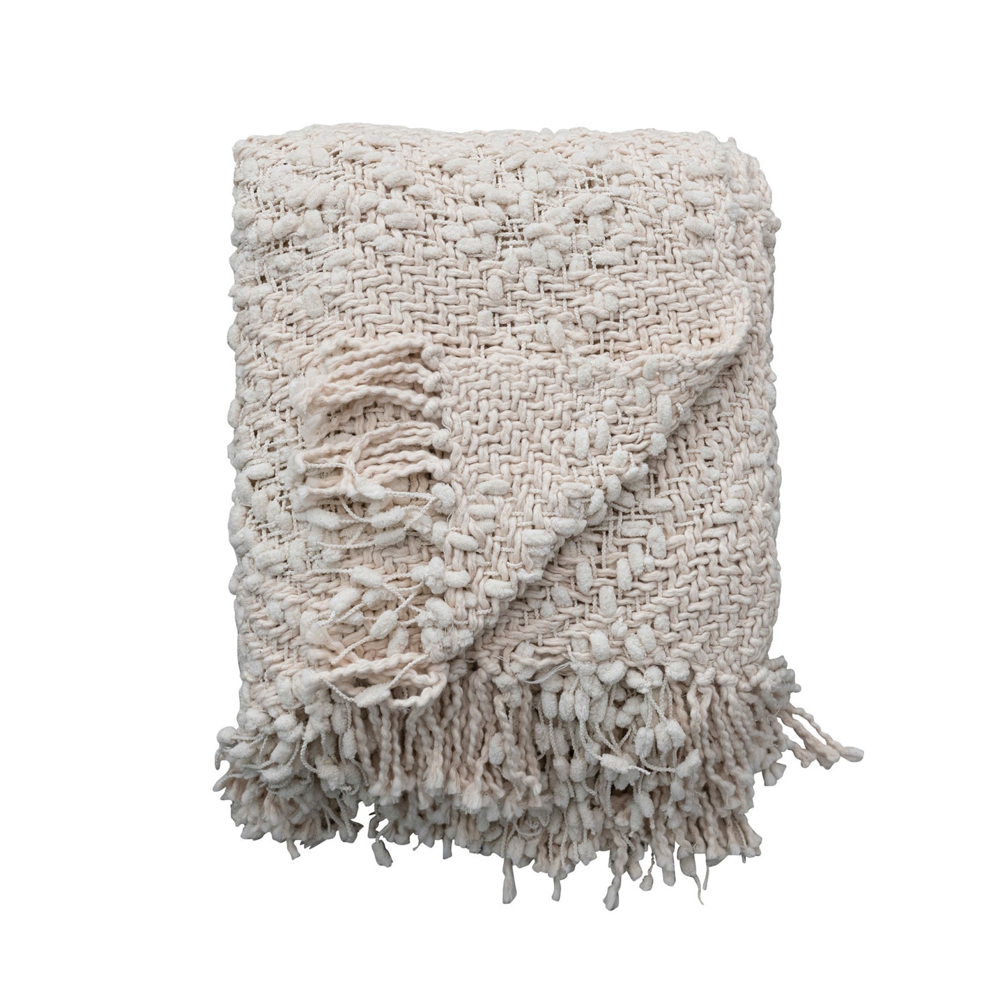 Cable Knit Cotton Throw