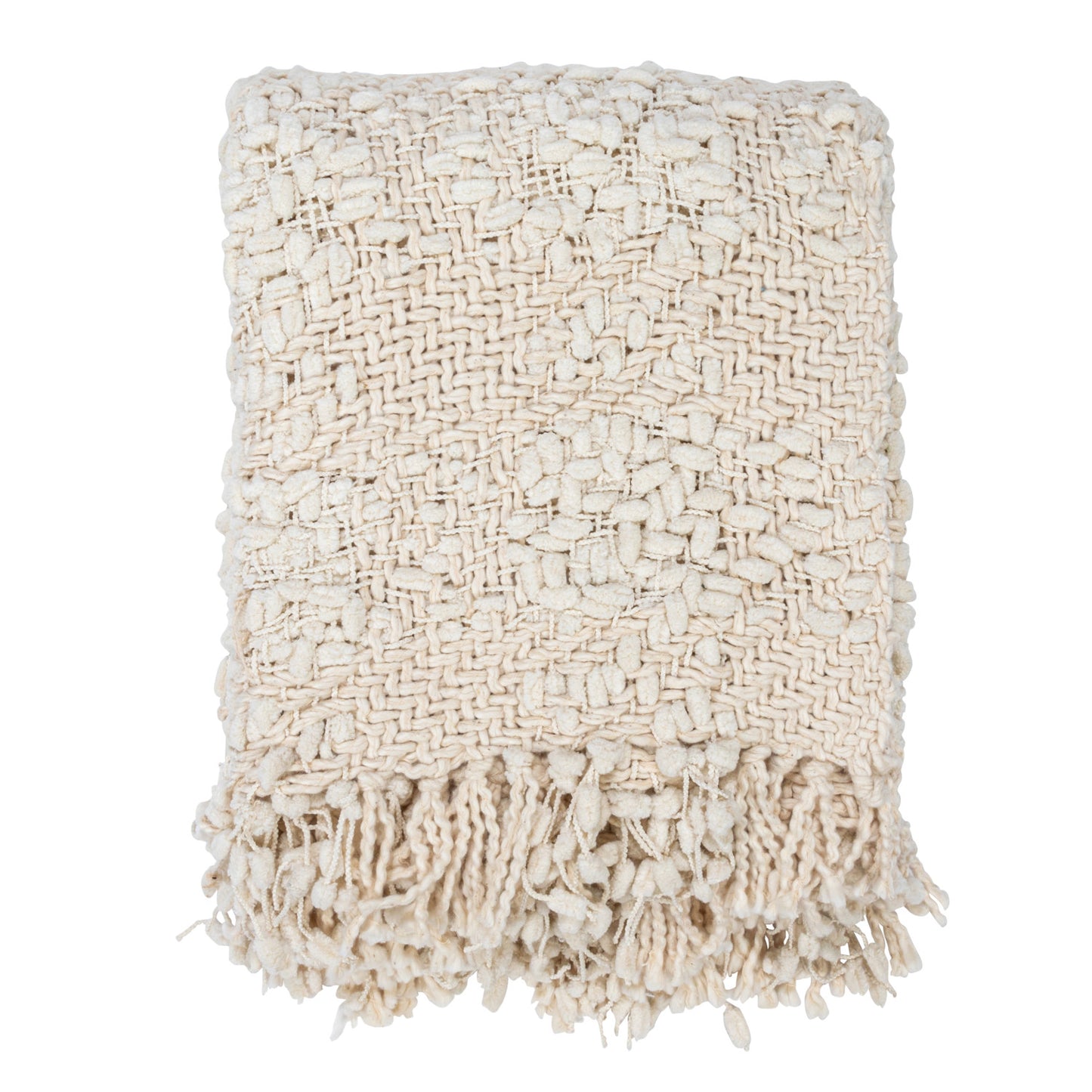 Cable Knit Cotton Throw