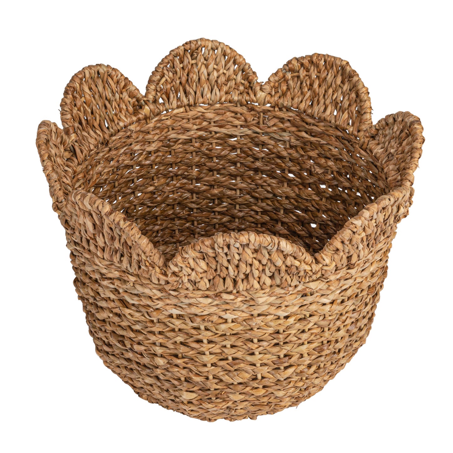 Scalloped Rattan Baskets