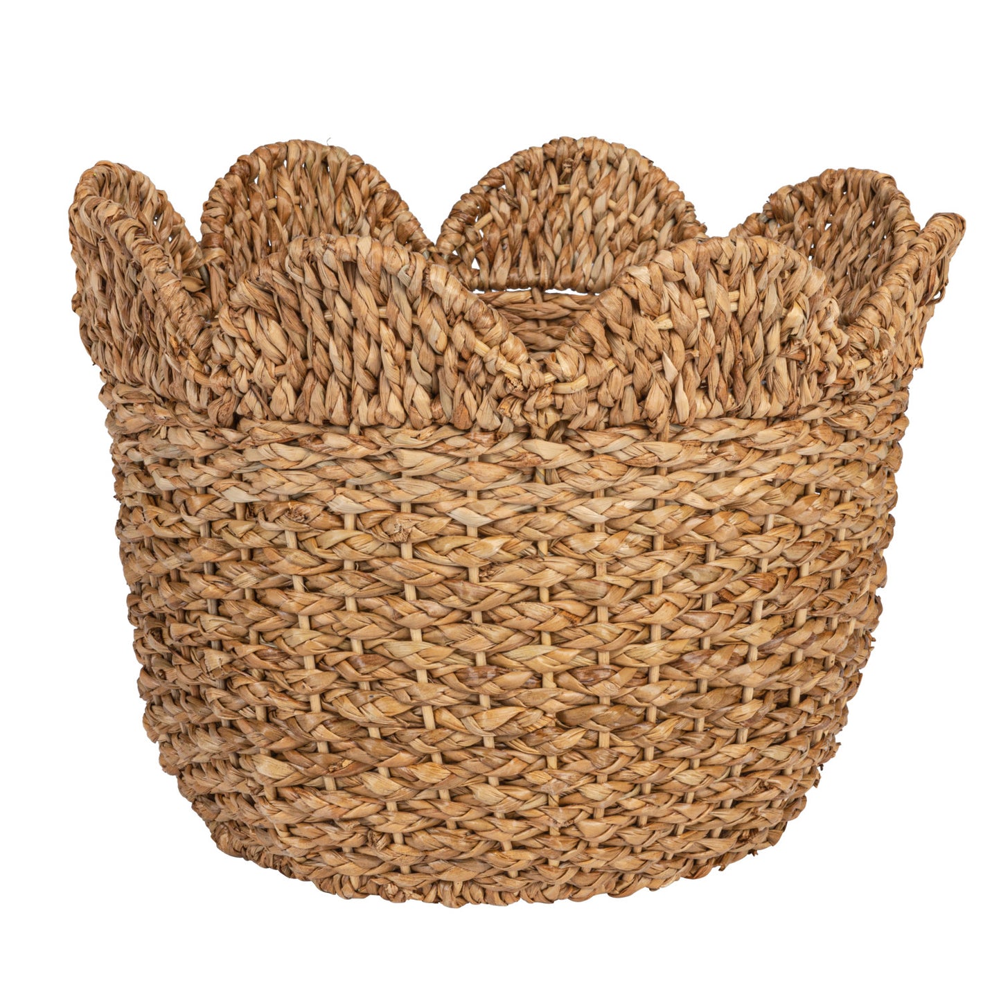 Scalloped Rattan Baskets