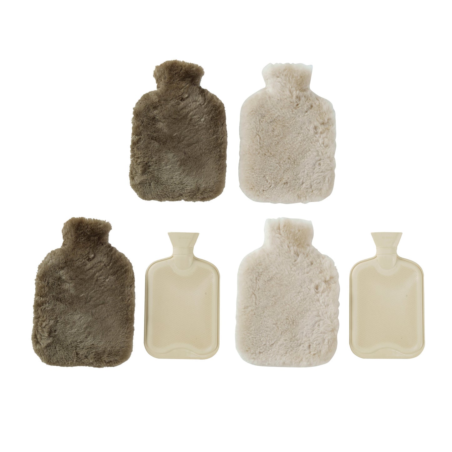 Fur Covered Hot Water Bottle