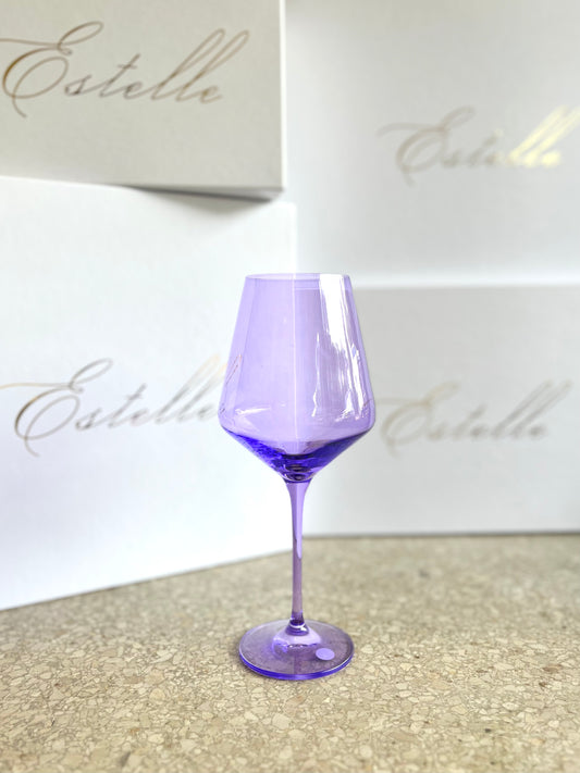 Estelle Wine Stemware - Lavender