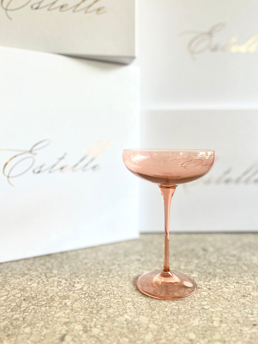 Estelle Champagne Coupe - Blush Pink