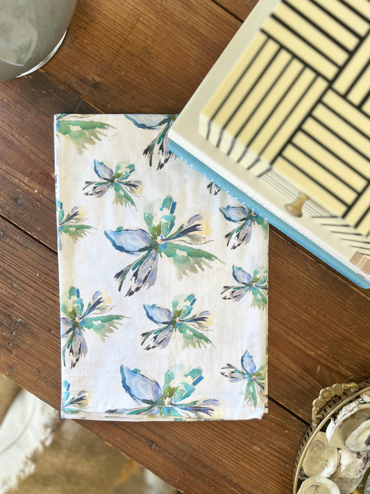 Eternal Flower Patterned Tea Towel