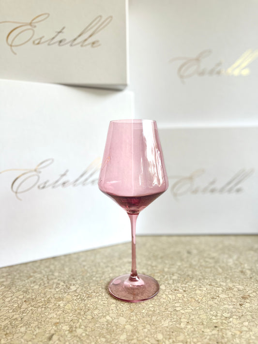 Estelle Wine Stemware - Rose