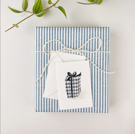 Gingham Gift Mini Notecard