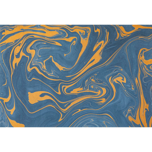 Blue & Gold Vein Marbled Placemats