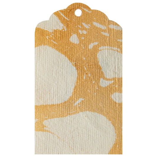 Gold Stone Marbled Tags