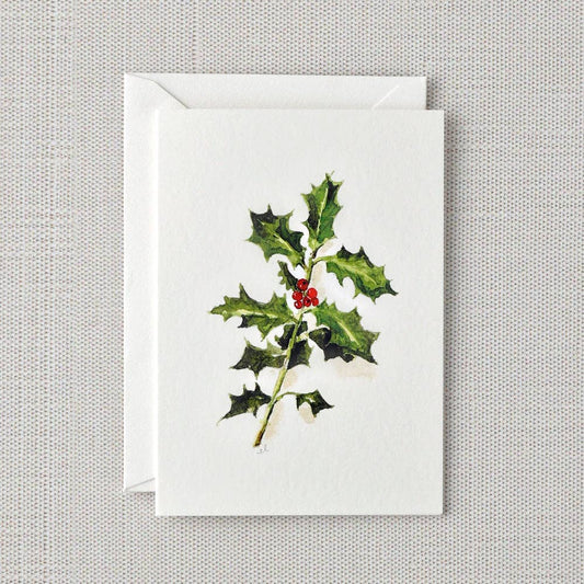 holly mini notecard