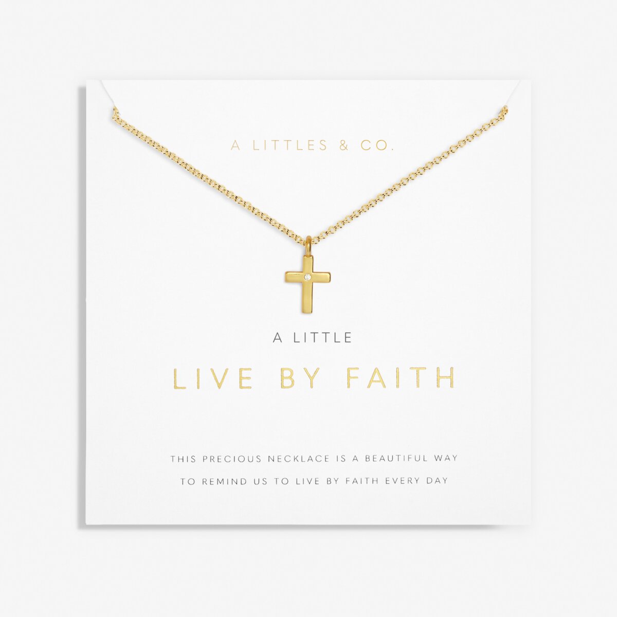 A Little "Live by Faith" Necklace