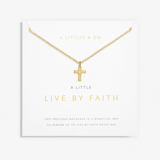 A Little "Live by Faith" Necklace