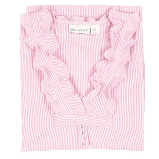 Pink Seersucker Nightshirt: XS/S