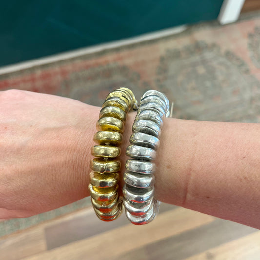 Nomad Disc Bracelet-silver