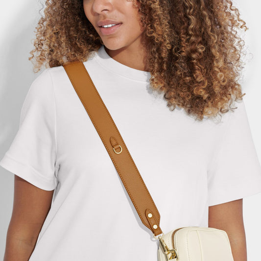 Vegan Leather Bag Strap | Black, Tan, or Off White