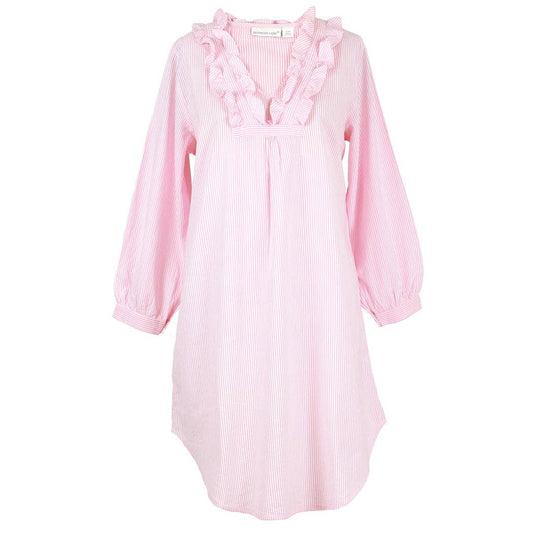 Pink Seersucker Nightshirt: XS/S