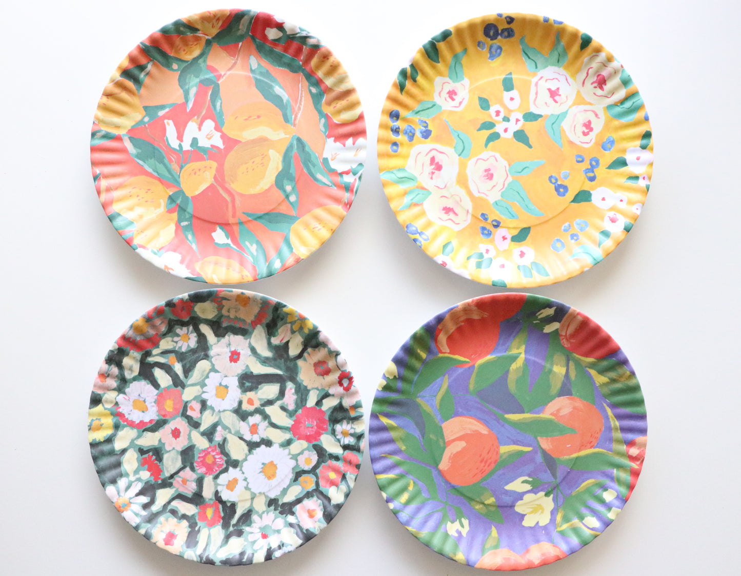 Fruit and Floral "Paper" Plates