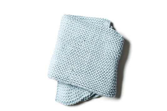 Blue Knitted Blanket