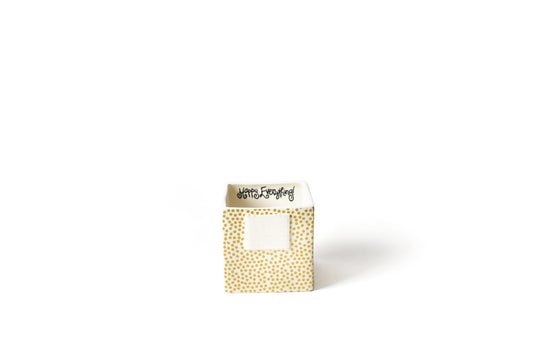 Gold Small Dot Mini Nesting Cube, small
