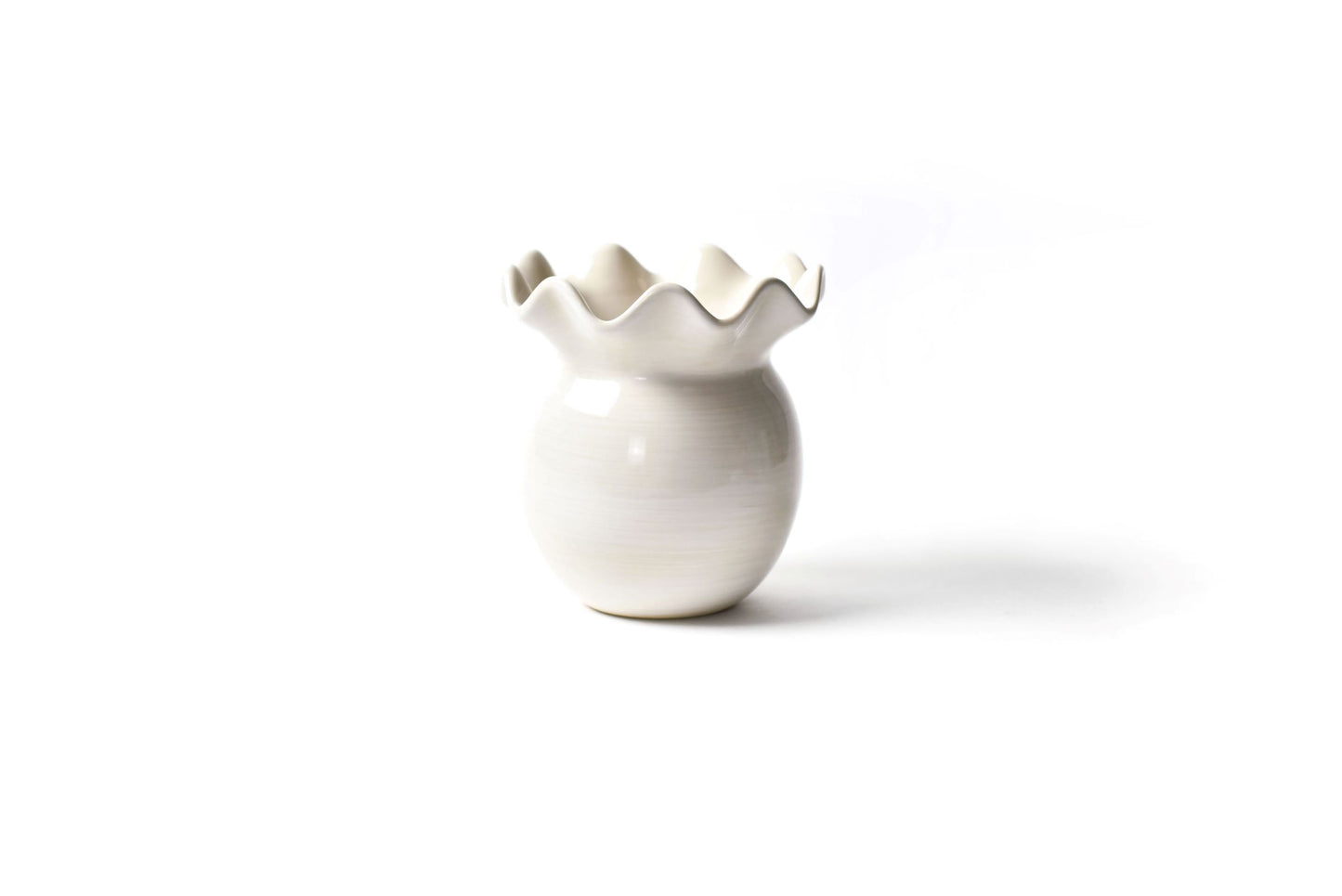 Signature White Ruffle Vase