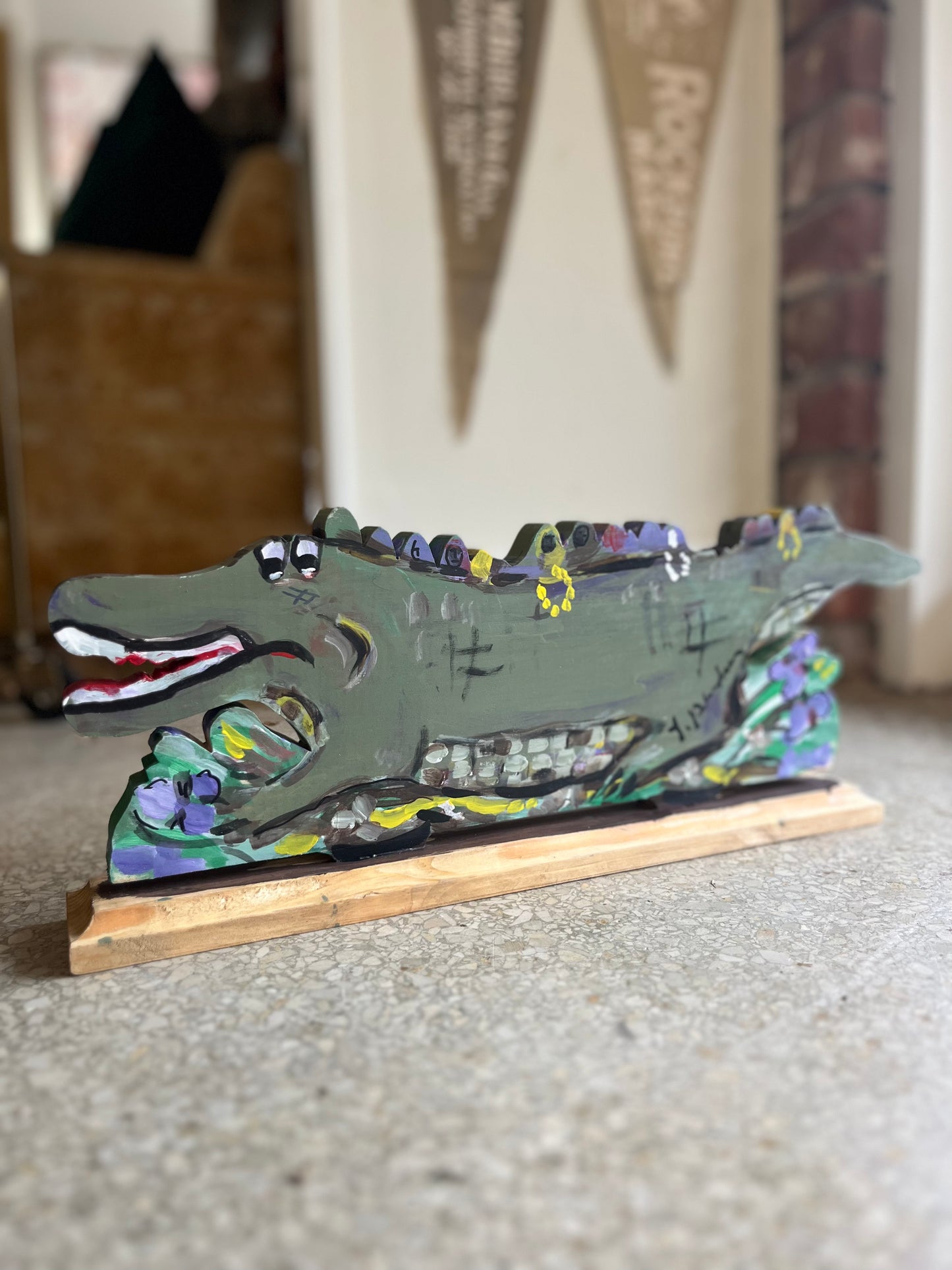 Folk Art Alligator Float