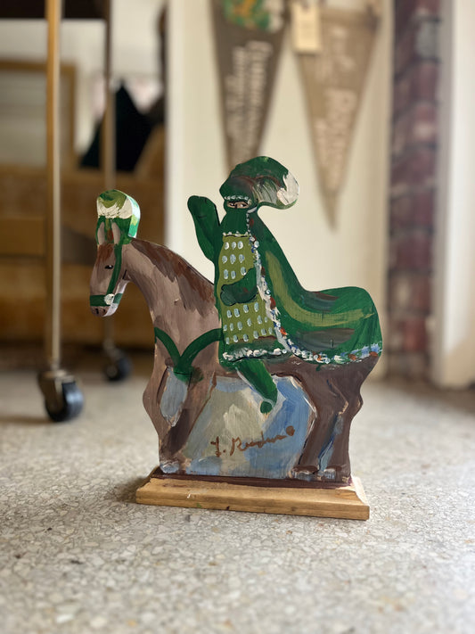 Folk Art Figure Duke on Horseback
