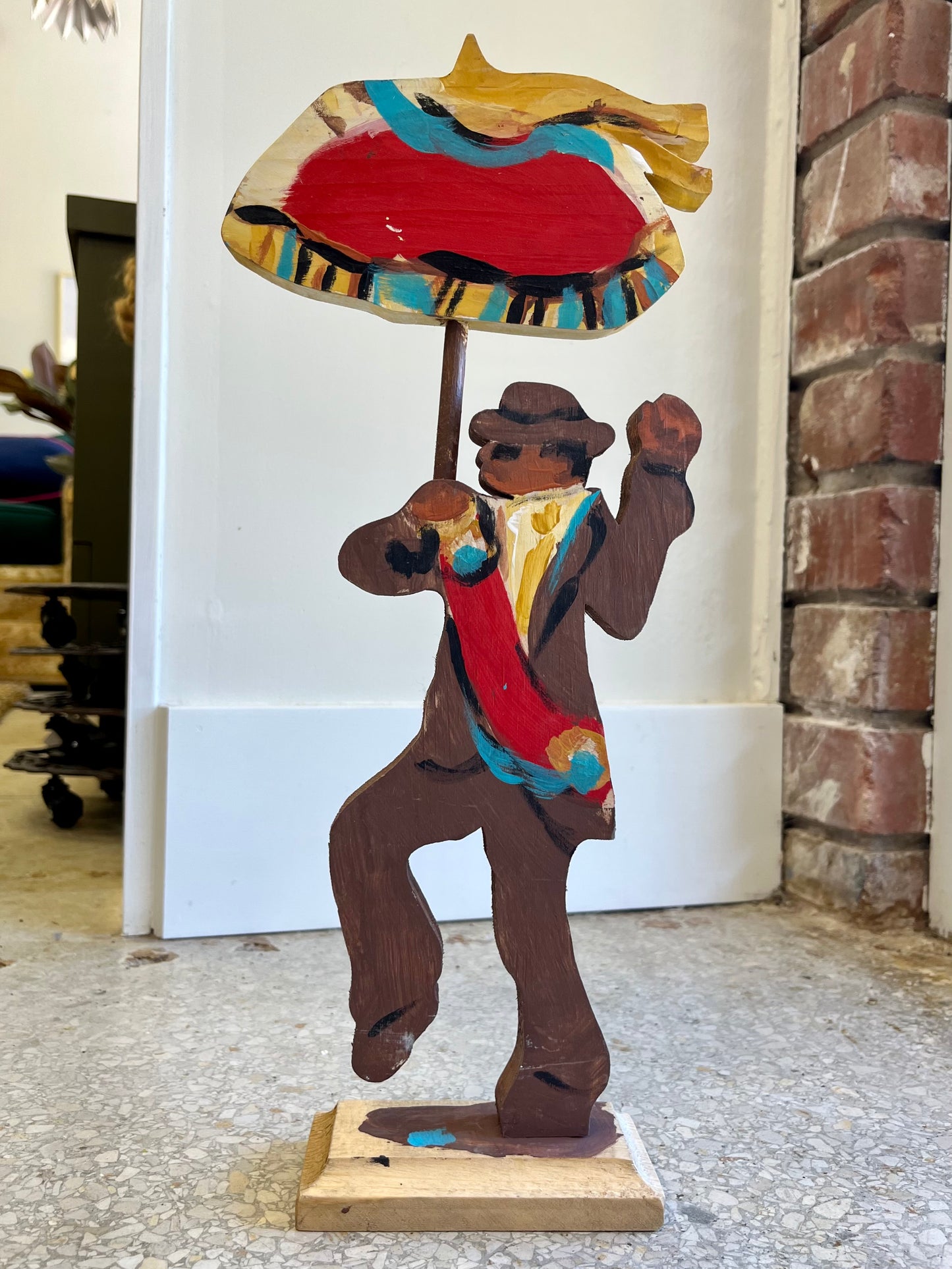 Folk Art Figure Second Line Man